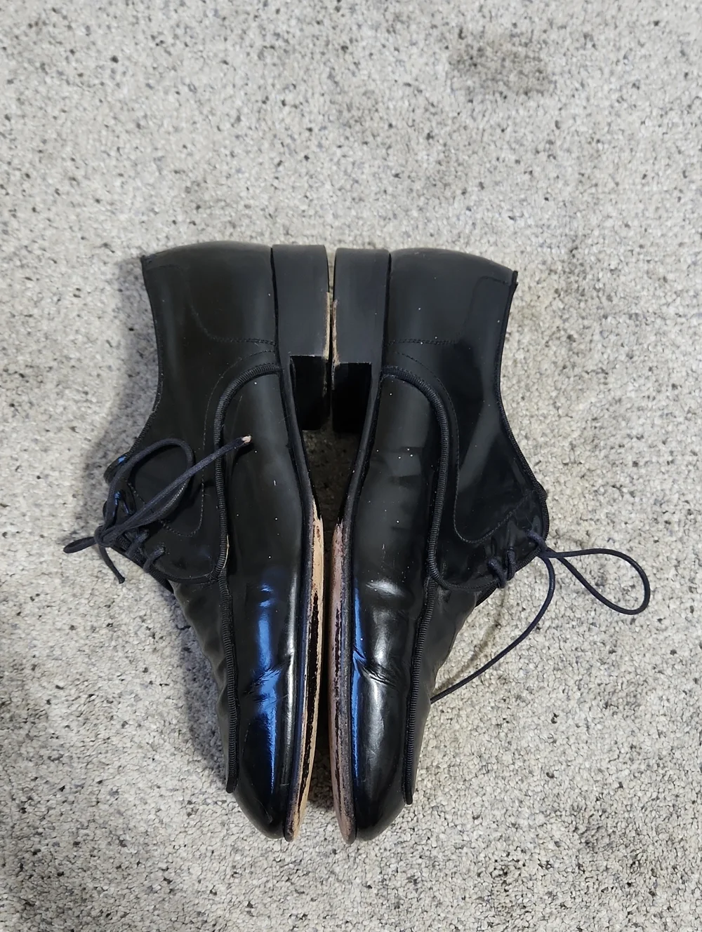 Bally Oronis Patent Calfskin Leather Shoes 8.5 D Mens Black